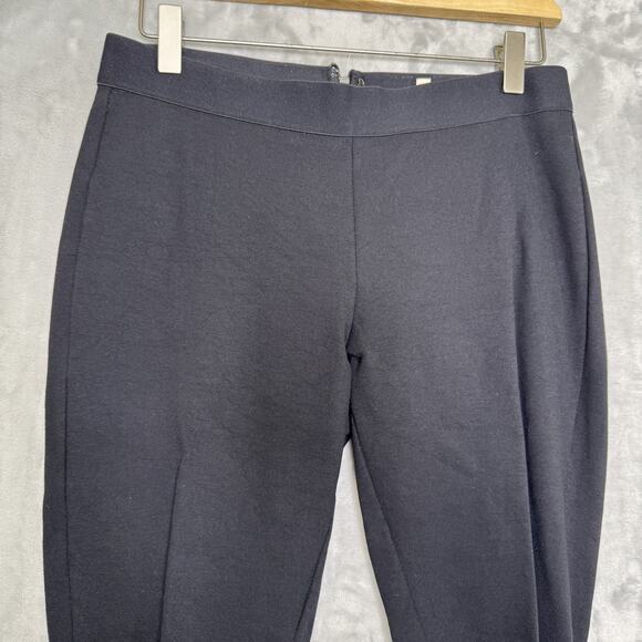 J Crew Pants Womens 6 Black Ponte Knit Stretch Pull On Slim Career Capsule - Picture 3 of 13